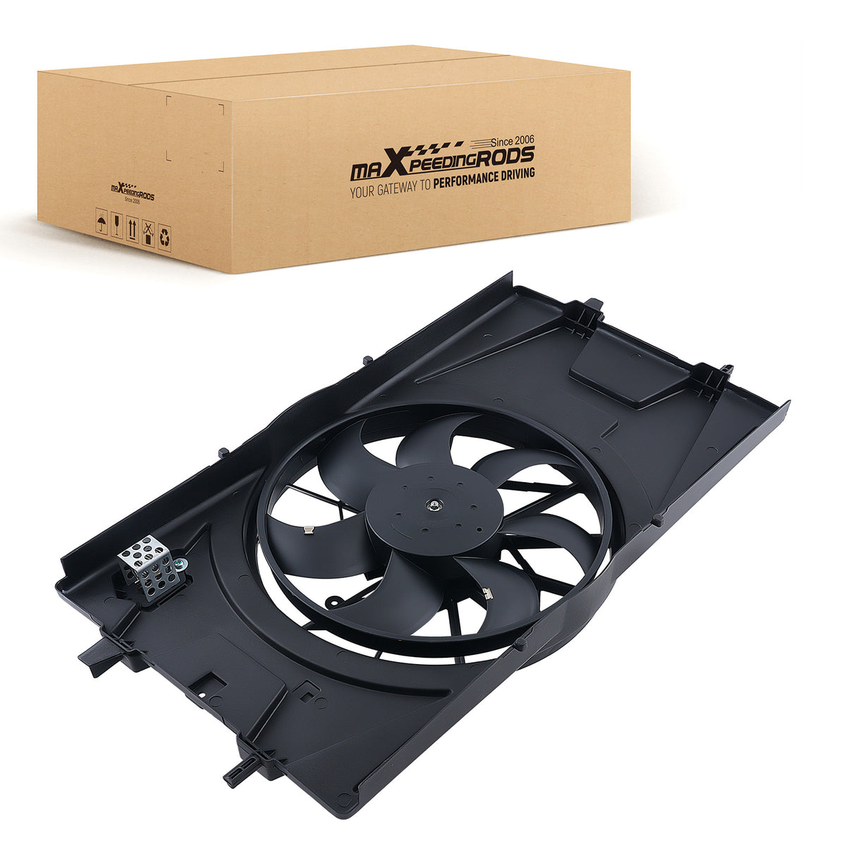 Cooling Fan Assembly compatible For Chevrolet Cobalt/Compatible For Pontiac G5 2.4L 621057 76082