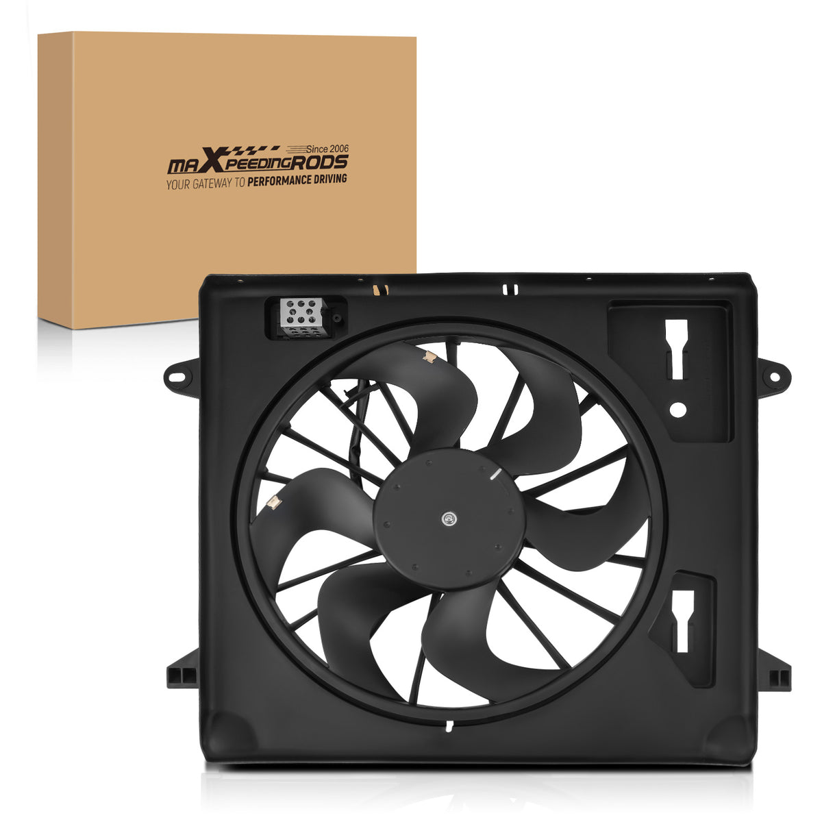 Cooling Fan compatible For Jeep Wrangler JK V6 3.8L 2007-2011 55056642AB 52079654AE 620055