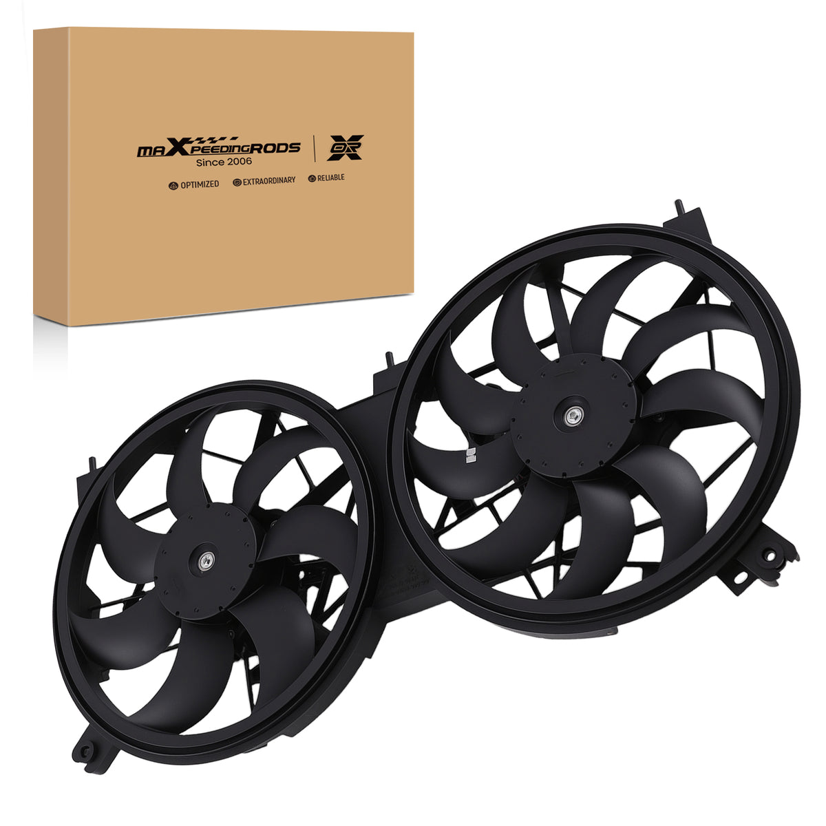 Automotive Cooling Fan compatible For Nissan Murano 2015-2018 214815AA1A 2300RPM 9+7 Blades