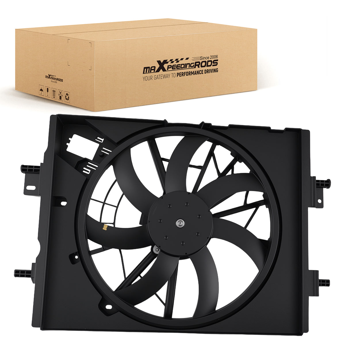 240W Radiator Cooling Fan compatible For Nissan Kicks S SR SV 1.6L 2018-2023