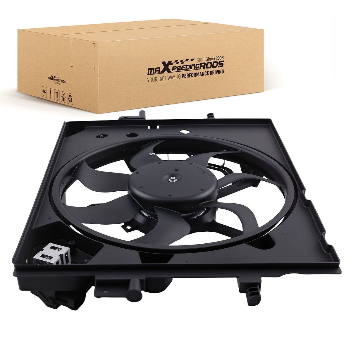 600W Cooling Fan Assembly compatible For Nissan Sentra 2020-24 214816LB0B Direct Fit