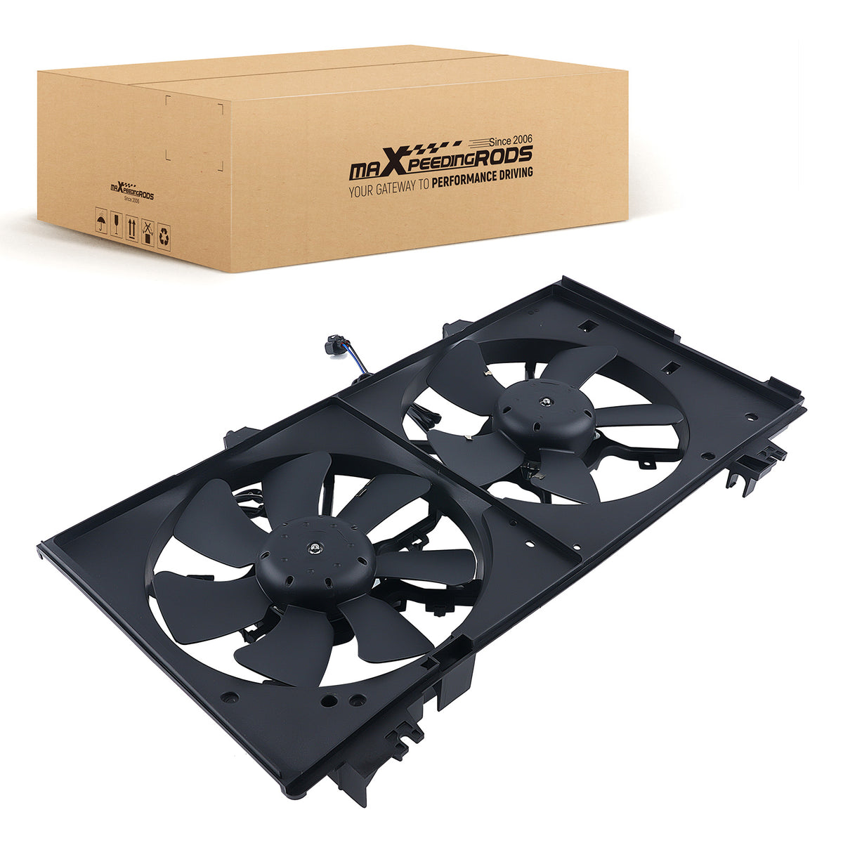 Cooling Fan Assembly compatible For Mazda 6 V6 2003-2008 620730 621180 AJB415025