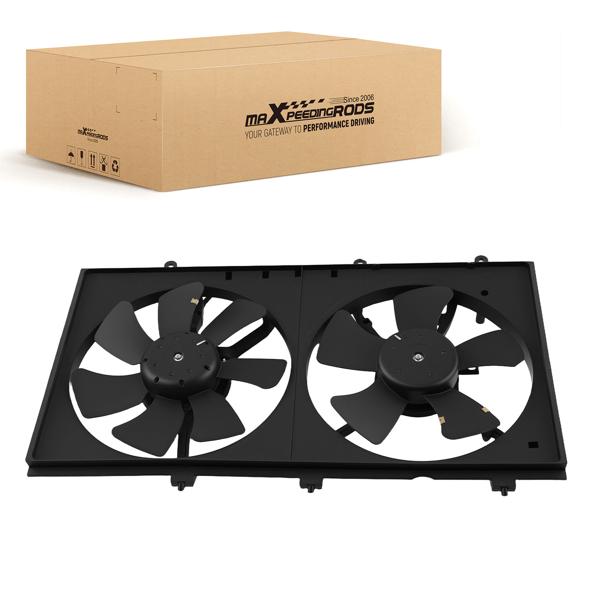 Cooling Fan Assembly compatible For Mitsubishi Lancer 2.0L 2003-2007 MR968365 240W