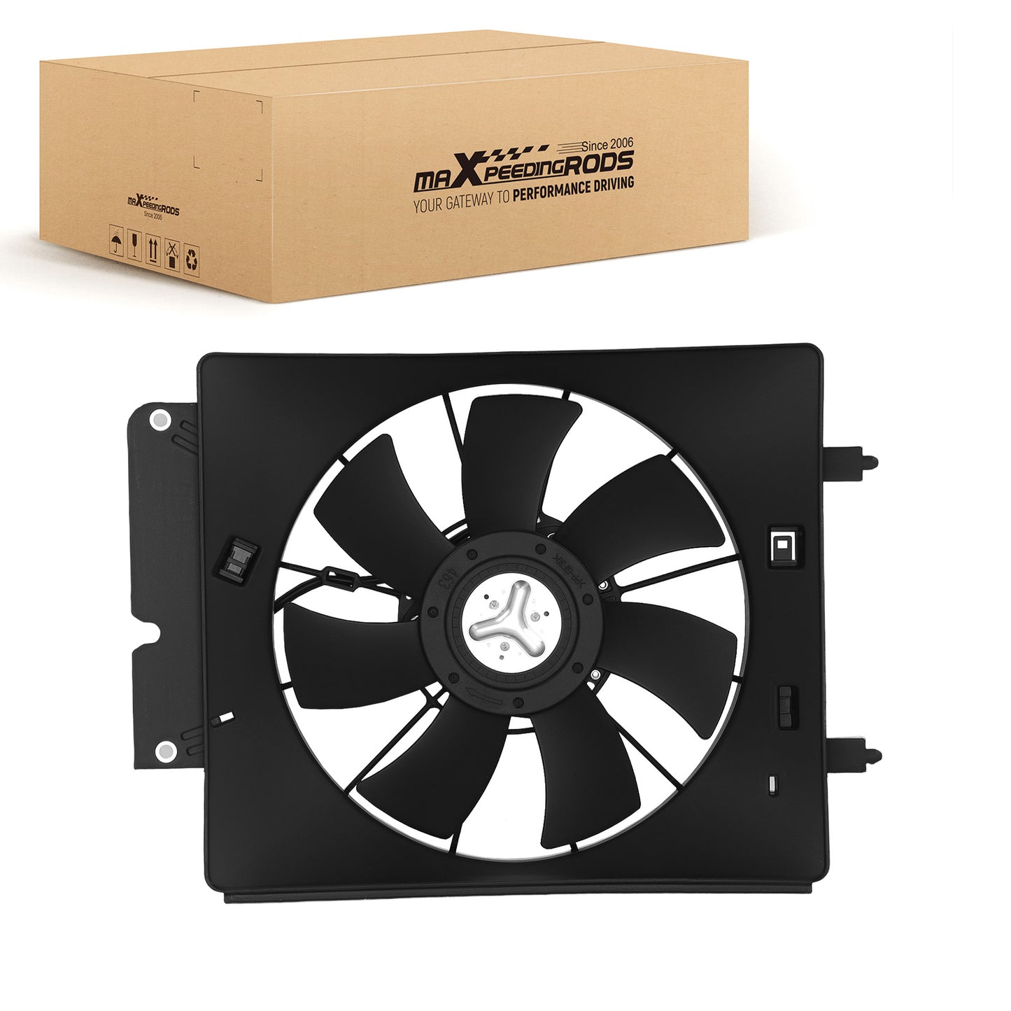 2-Pin Cooling Fan compatible For Honda CR-V/Element 2002-2006 HO3113116 7-Blade Modern