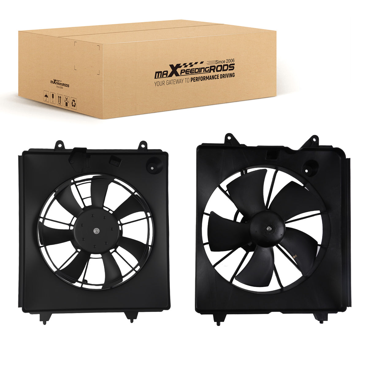 2-Pin Cooling Fan Assembly compatible For Honda CR-V 2.4L 2007-2009 38615RZAA01