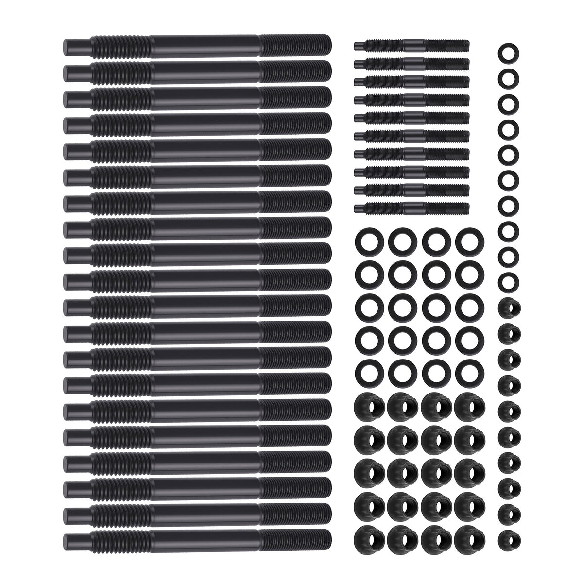 Head Studs Bolts Kit compatible For Chevy GM 4.8L 5.3L 5.7L 6.0L 6.2L 7.0L 04-20 234-4345