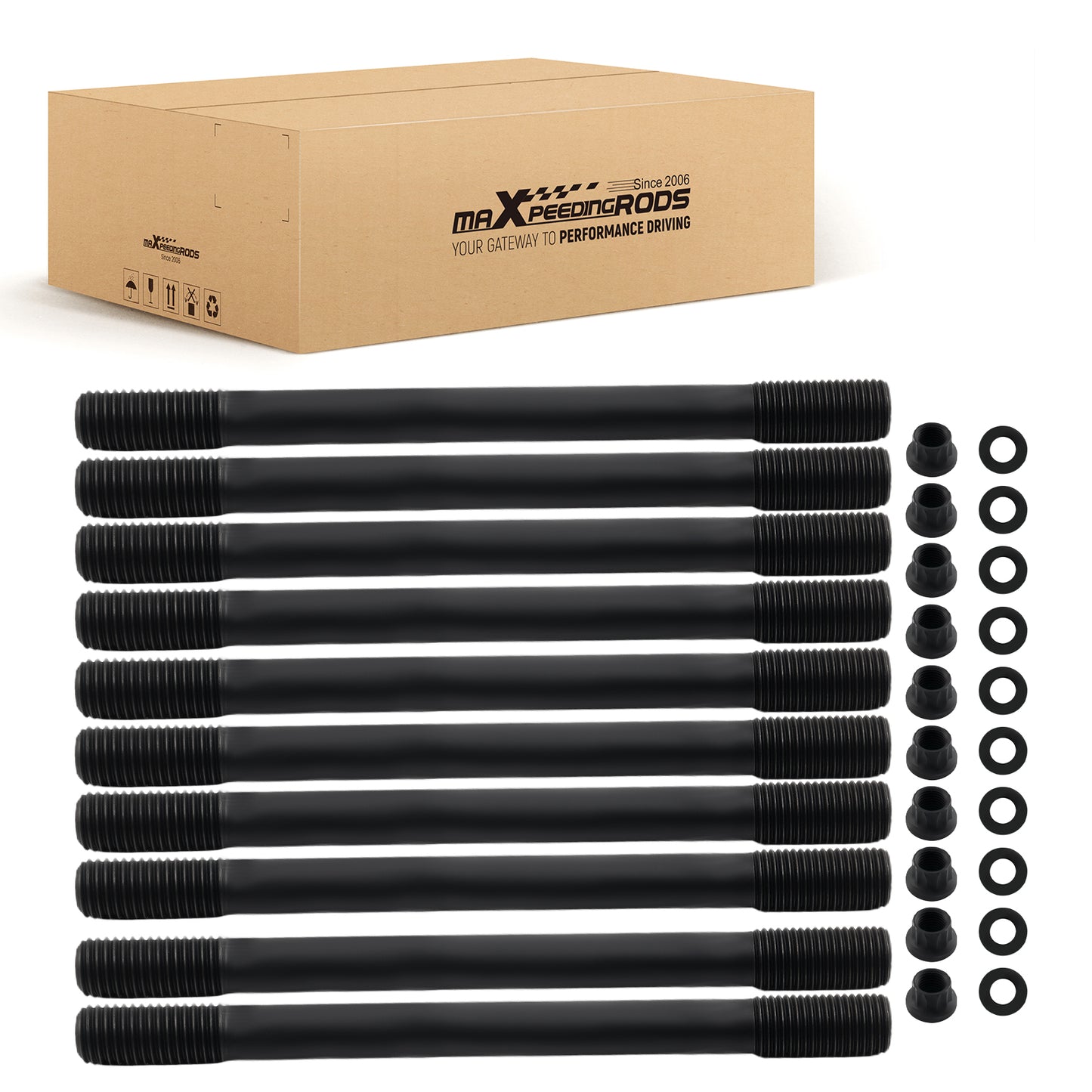 218-4701 Cylinder Head Studs compatible For Mazda MX-5 Miata 1.6L 1.8L DOHC 1989-2005