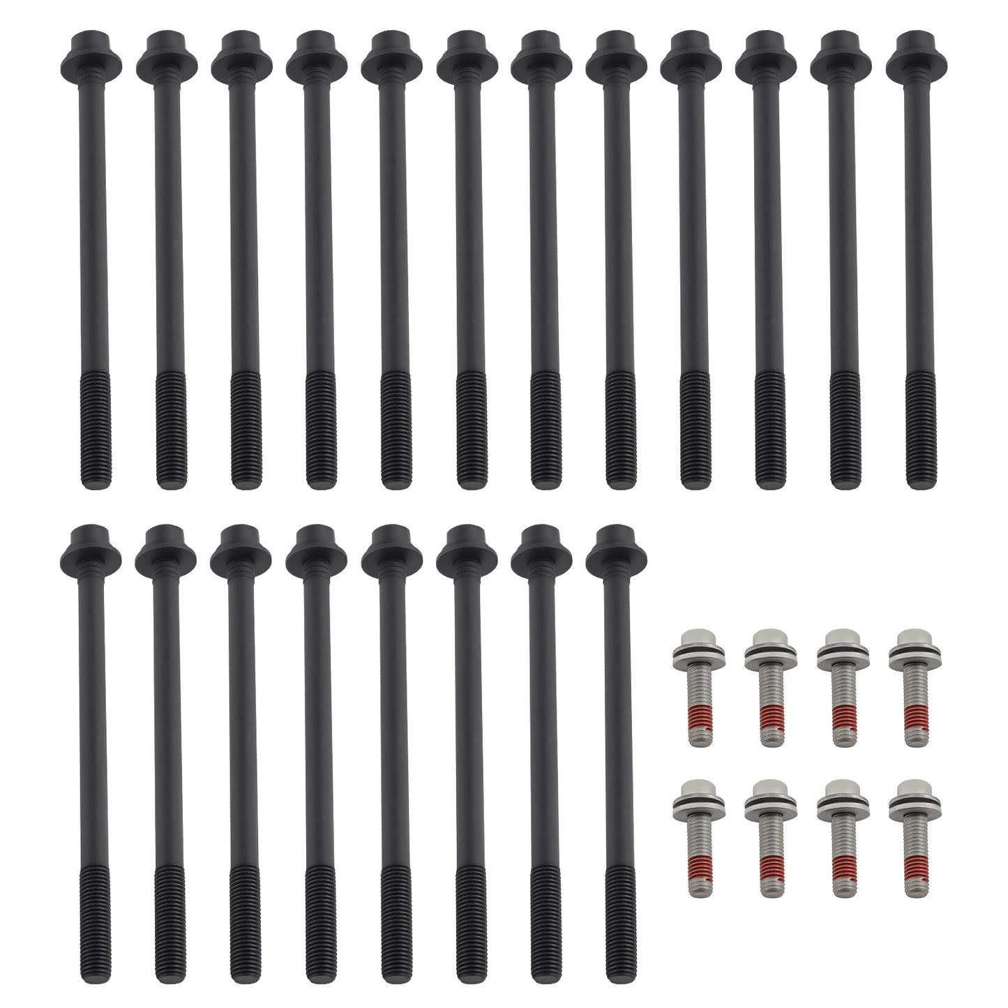 Cylinder Head Stud Bolt Kit compatible For Chrysler Aspen 4.7L V8 2007-2008 HBK040