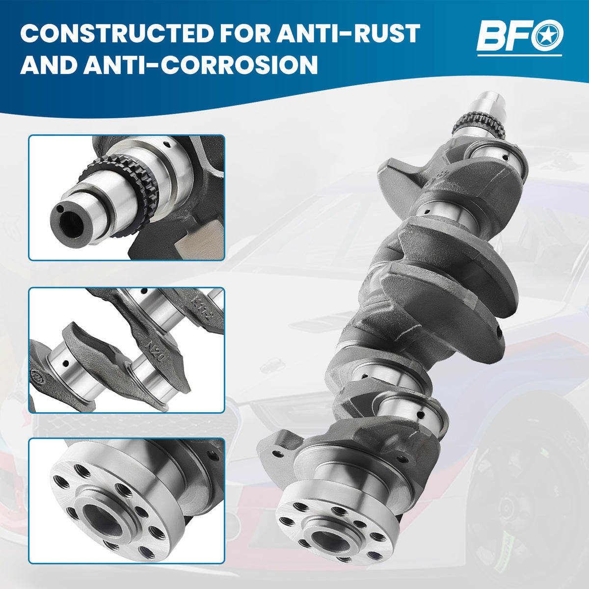 2.0L Engine Crankshaft compatible For Hyundai Elantra Kona 2017-2018-2019-2020  Silver
