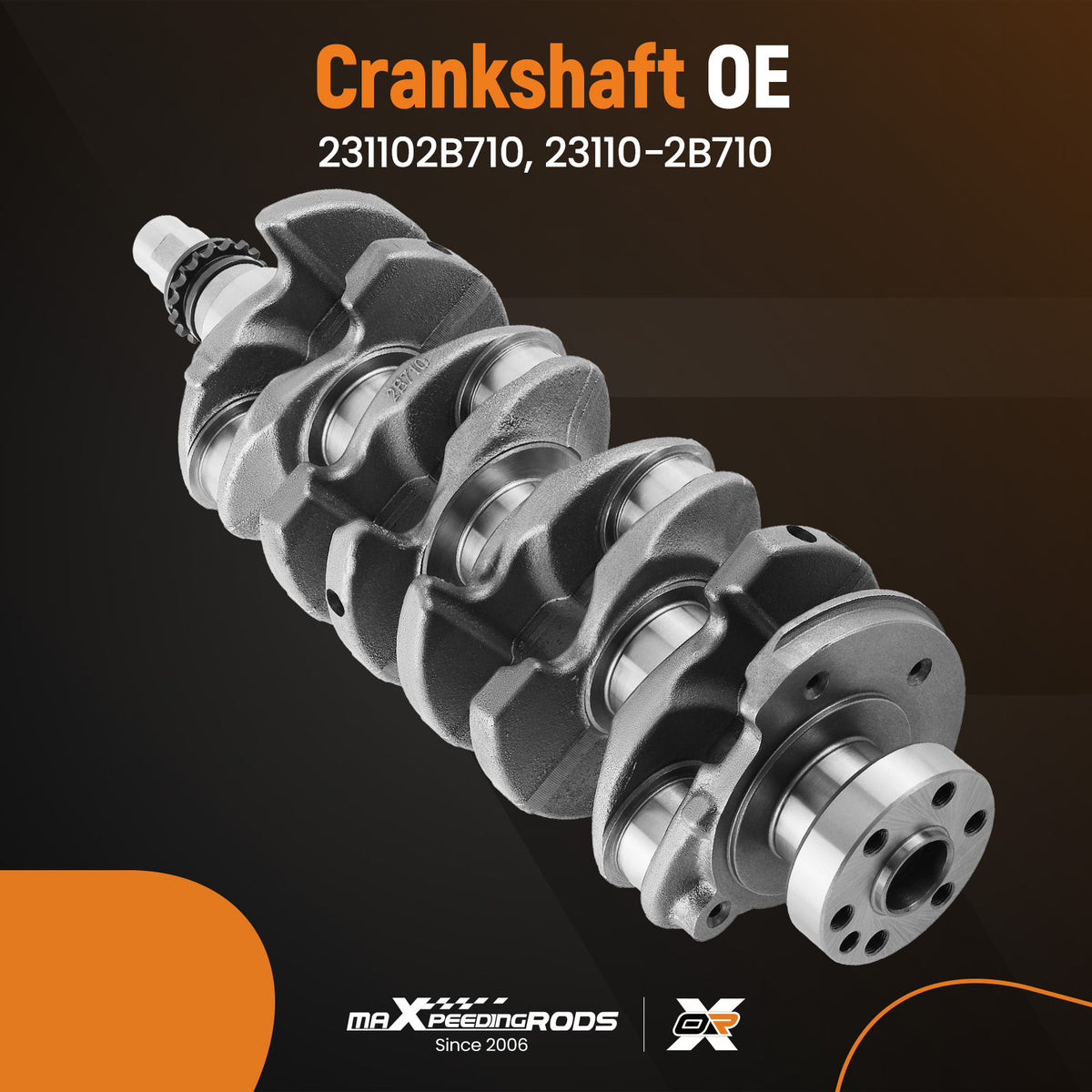 1.6 Turbo Engine Crankshaft + MainRod Bearing Kit 23110-2B710 compatible For HYUNDAI KIA