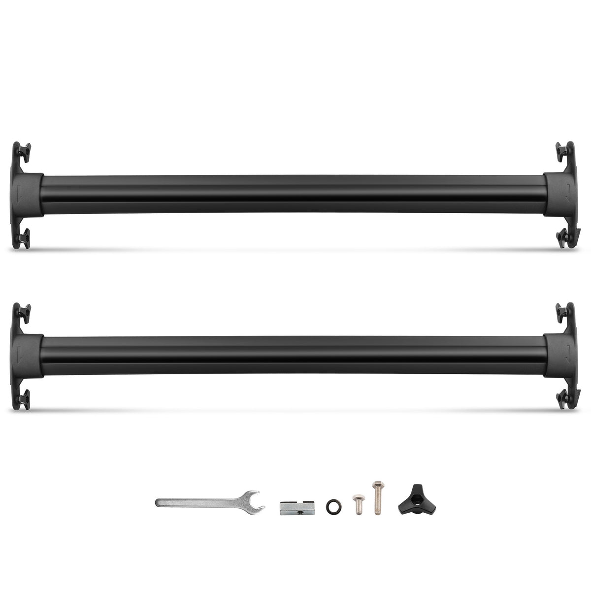 Aluminum Alloy Cross Bars Roof Rack compatible For Toyota 4Runner 2010-2019 Black