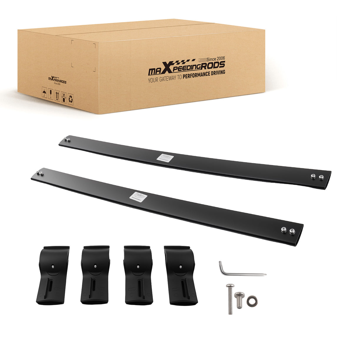 Aluminum Black Cross Bars Luggage Roof Rack Rails compatible For Subaru Ascent 2019-2025