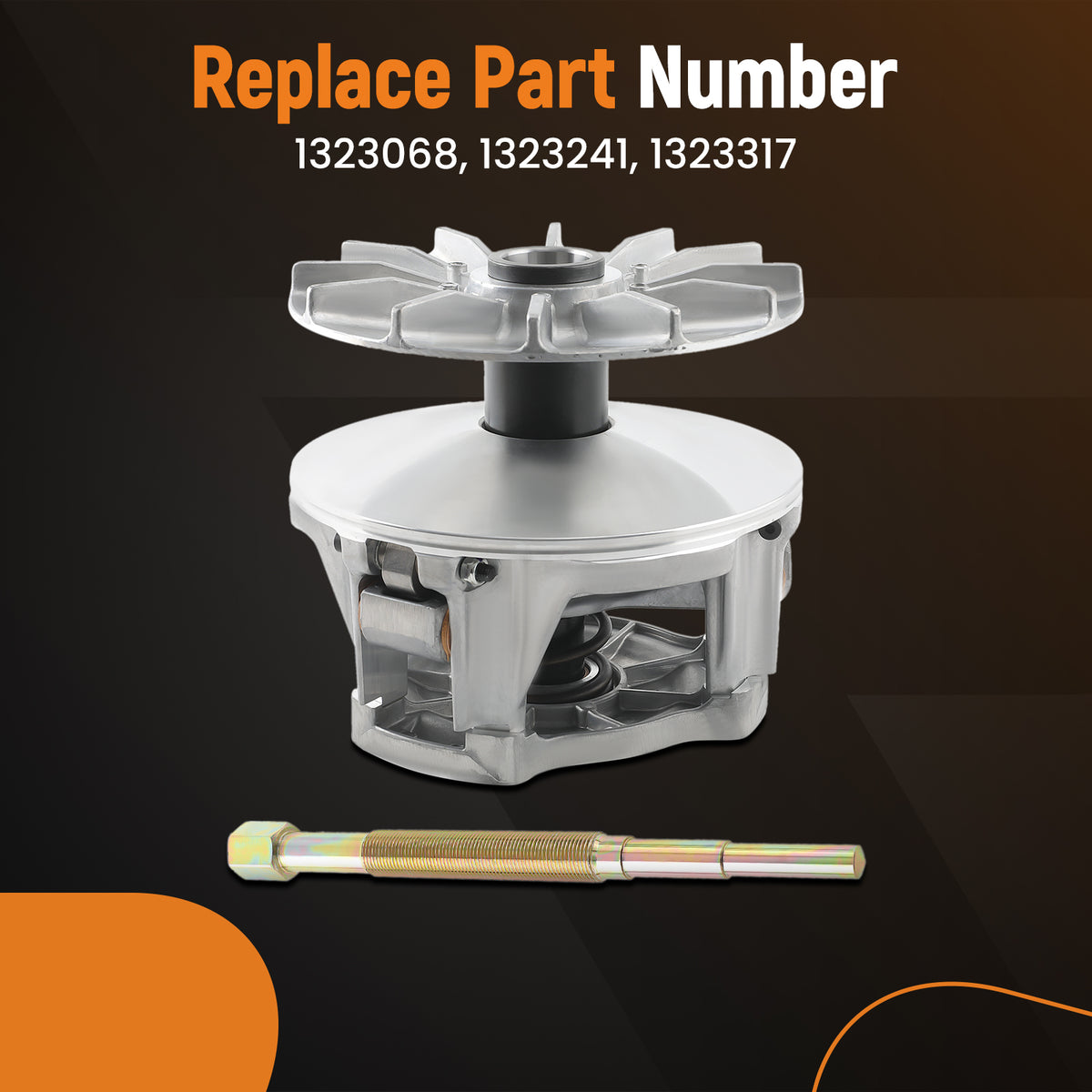Complete Primary Driven Clutch w/ Puller Kit compatible For Polaris RZR 1000 XP 2014-2023