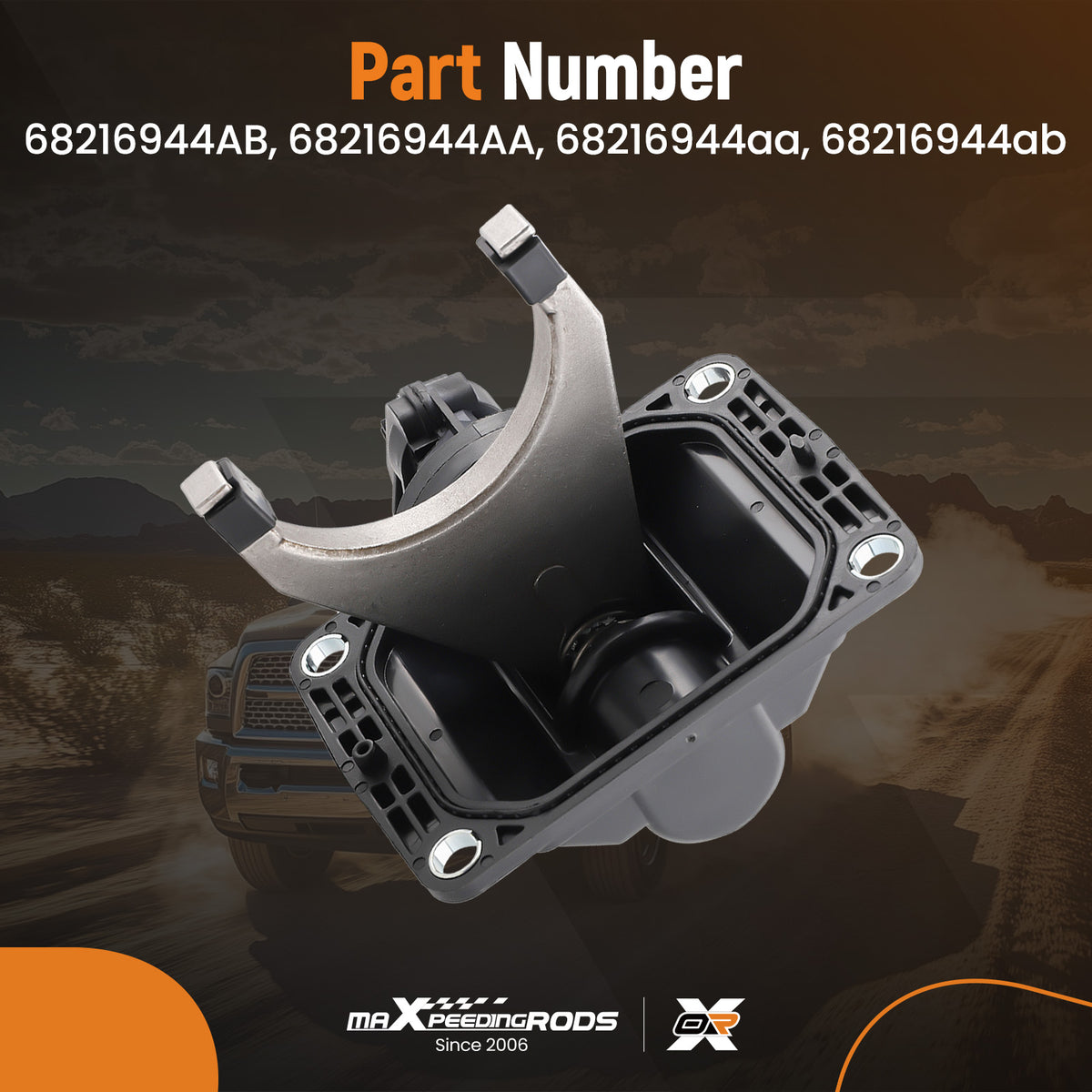 Front Axle Actuator Fork Assembly compatible For Dodge Ram 3500 2500 4X4 4WD 2013-2018