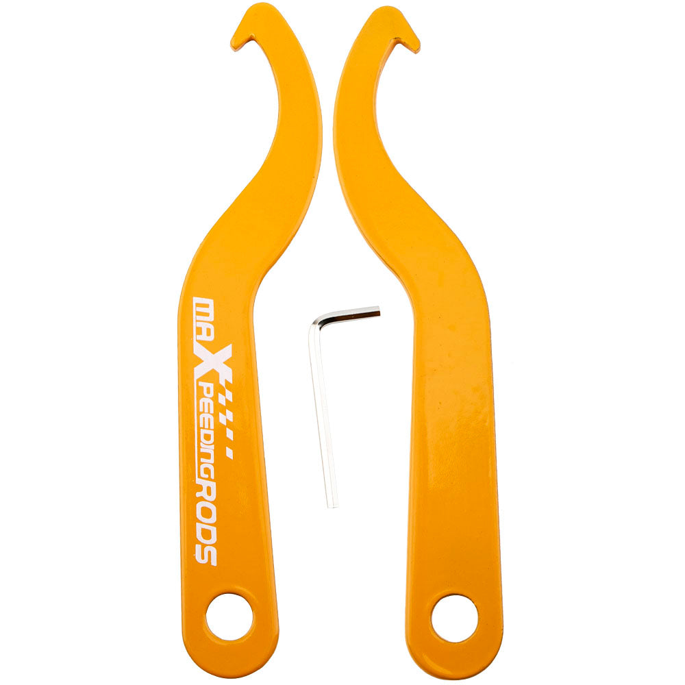 2x Racing Coilover Shock Adjustment Tool Steel Spanner Wrenches Coil Over Wrench