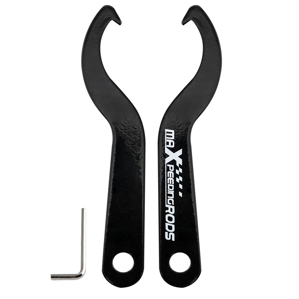 1 pair Steel Coilover C Spanner Hook Wrench Universal Coil Over Spring Black