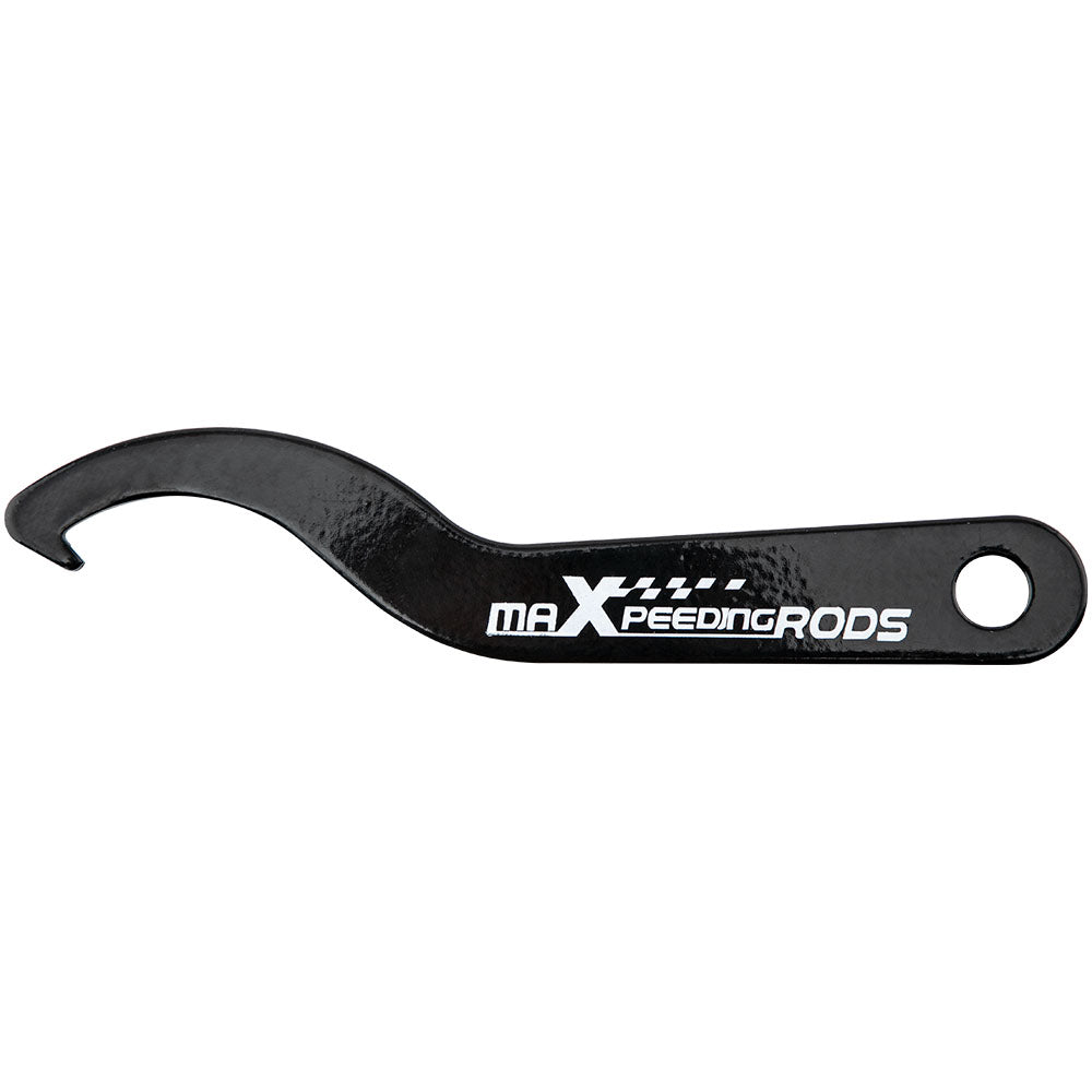1 pair Steel Coilover C Spanner Hook Wrench Universal Coil Over Spring Black