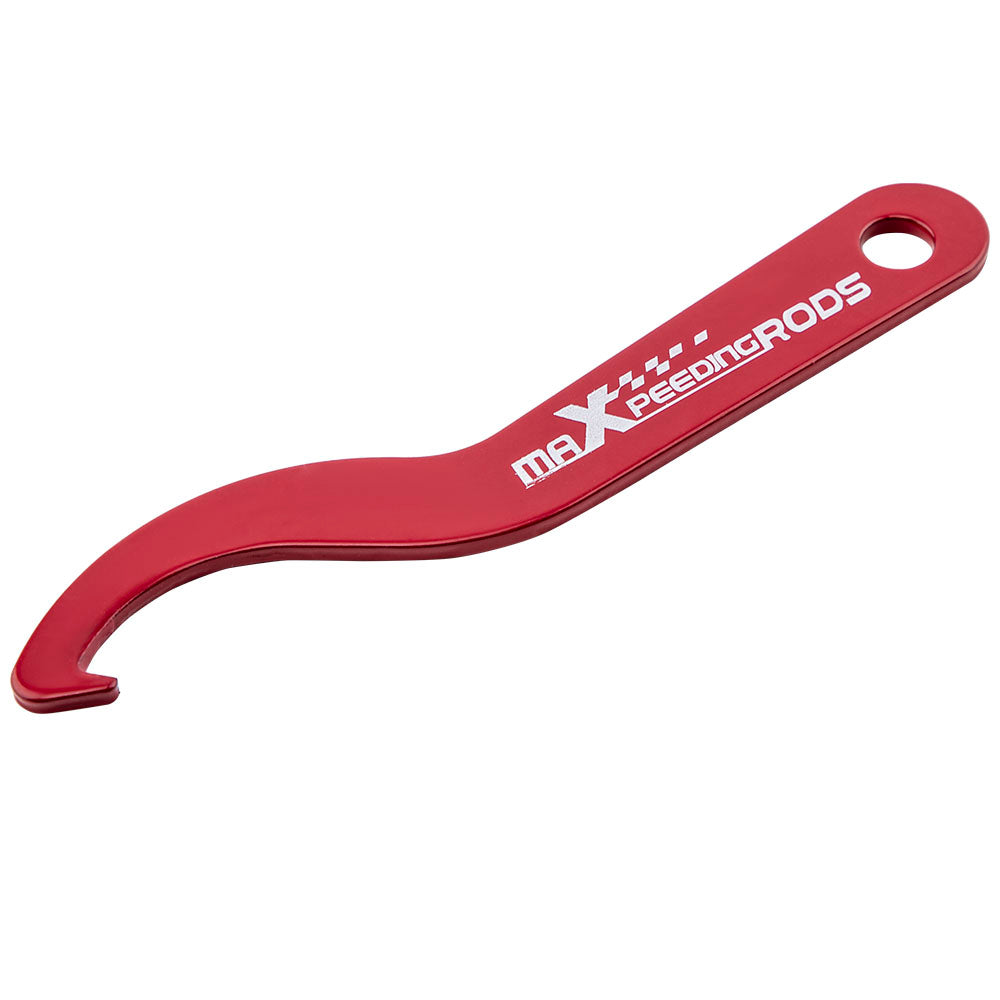 2x Steel Adjustable Sleeve Coilover Spanner Wrench Coil Overs Red
