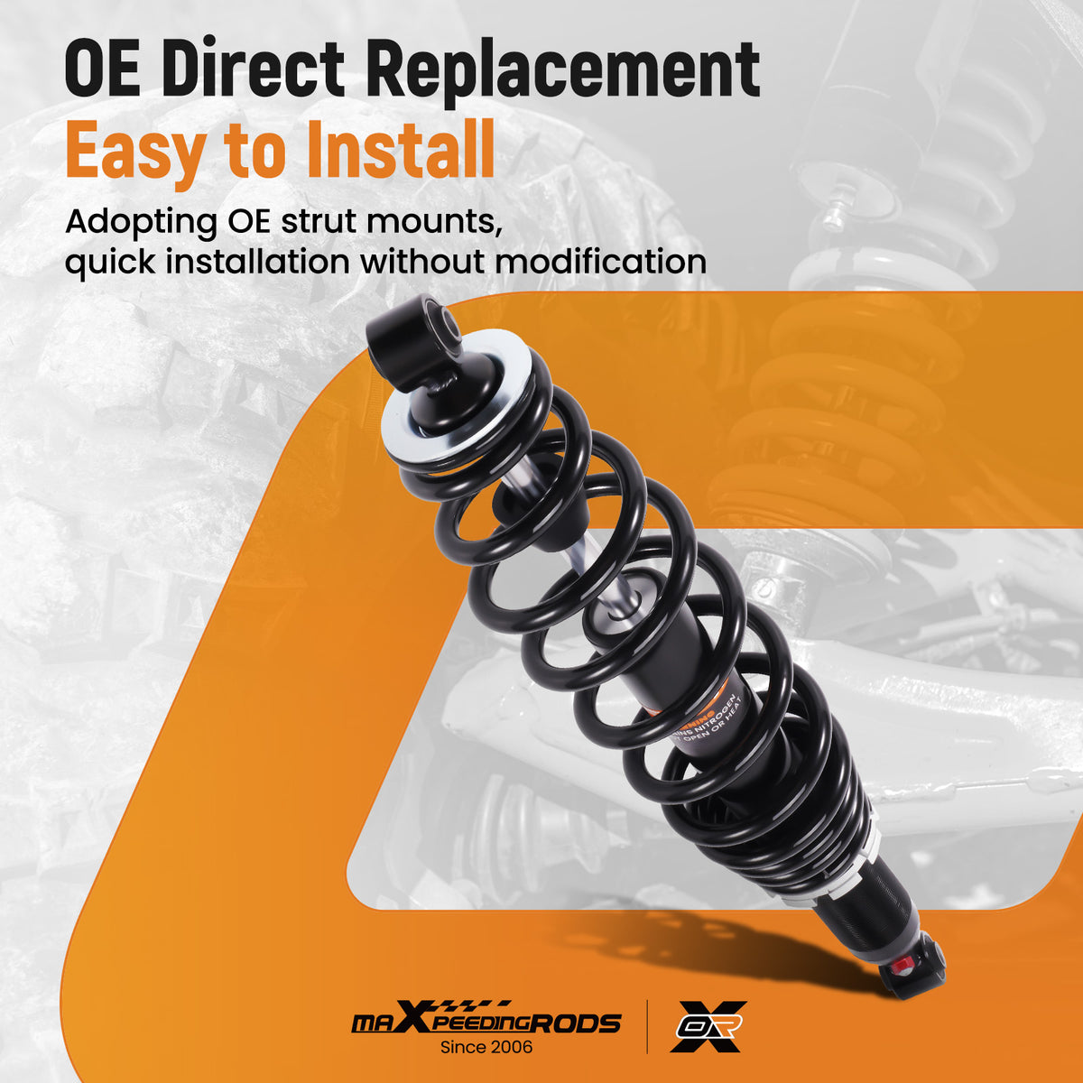 Front Gas Shock Strut Absorber compatible For Can-Am Outlander 450/MAX 450 2015-2023