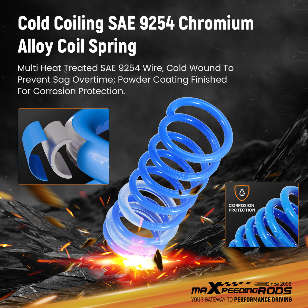 Lowering Springs 0.98F/1.38R For Focus ST 2013-2018