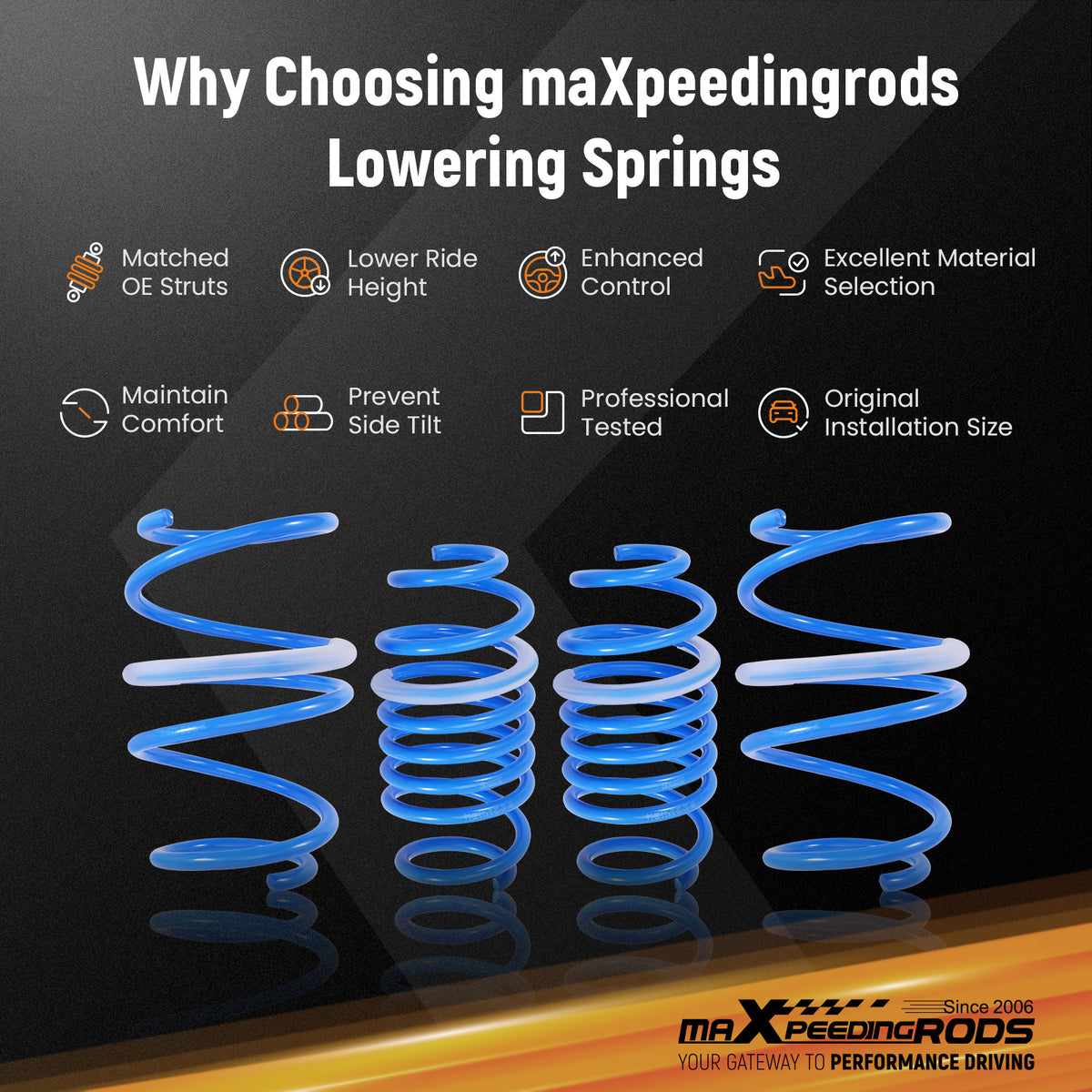 Lowering Springs compatible For Scion TC 2011-2016 AGT20
