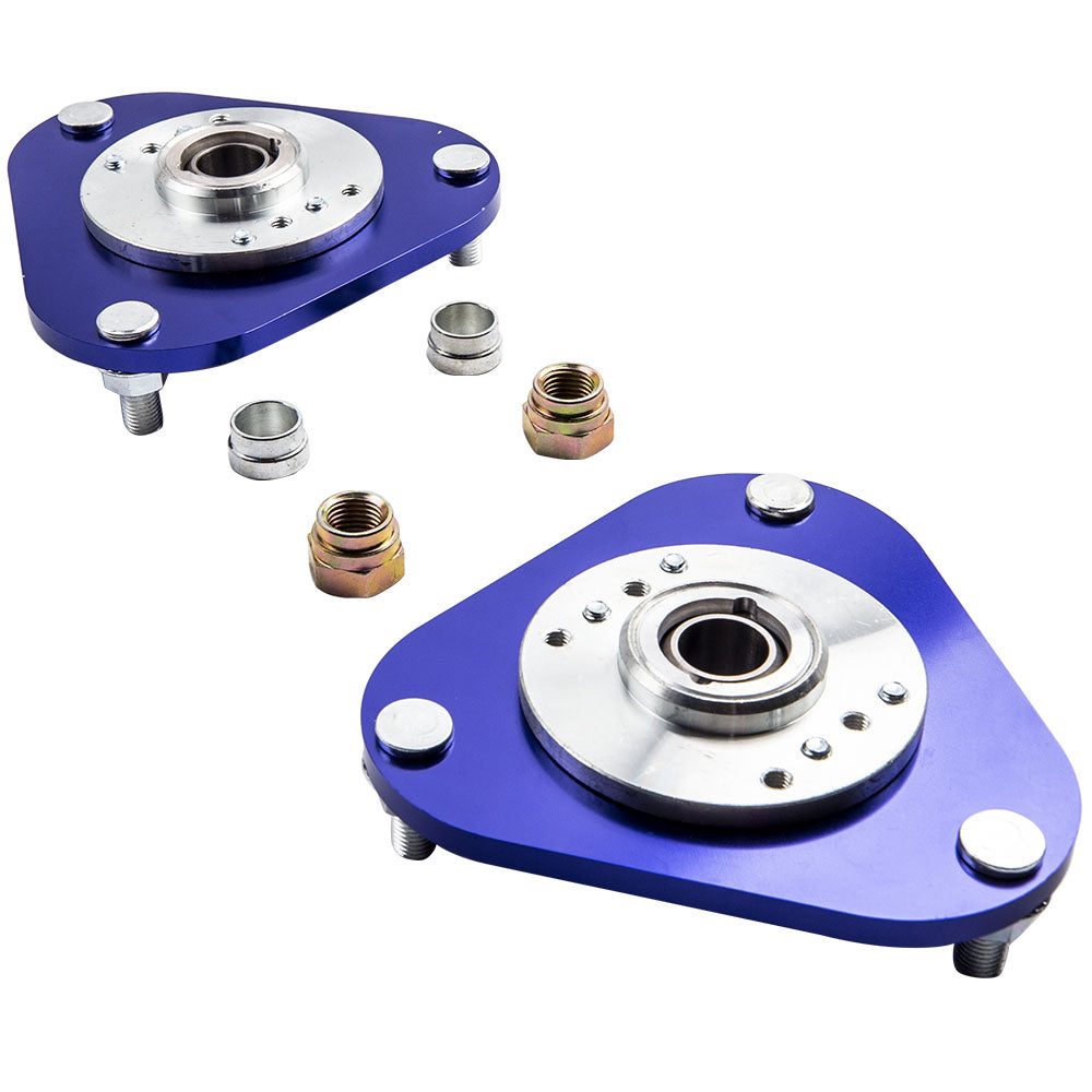 2x Top Mount Coilover Damper Upper Plate Camber Plates compatible For Toyota Celica 00-06