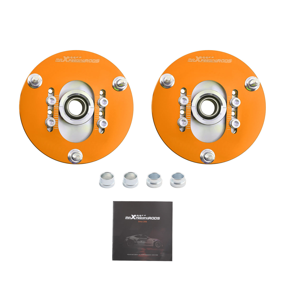 Compatible For BMW 98-05 E46 3 Series Front Coilover Top Upper Mount Camber Plate