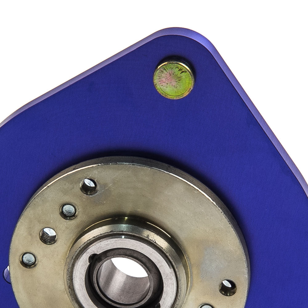 Compatible For Subaru Impreza STI GDA GDB 02-07 Top Mount 2x Plate Blue Front Camber Plates