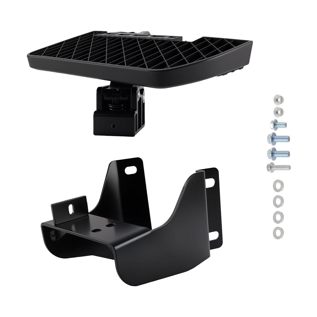 Aluminum Bed Step compatible For Ford F150 2015-2020  75312-01A Black Retractable Steel