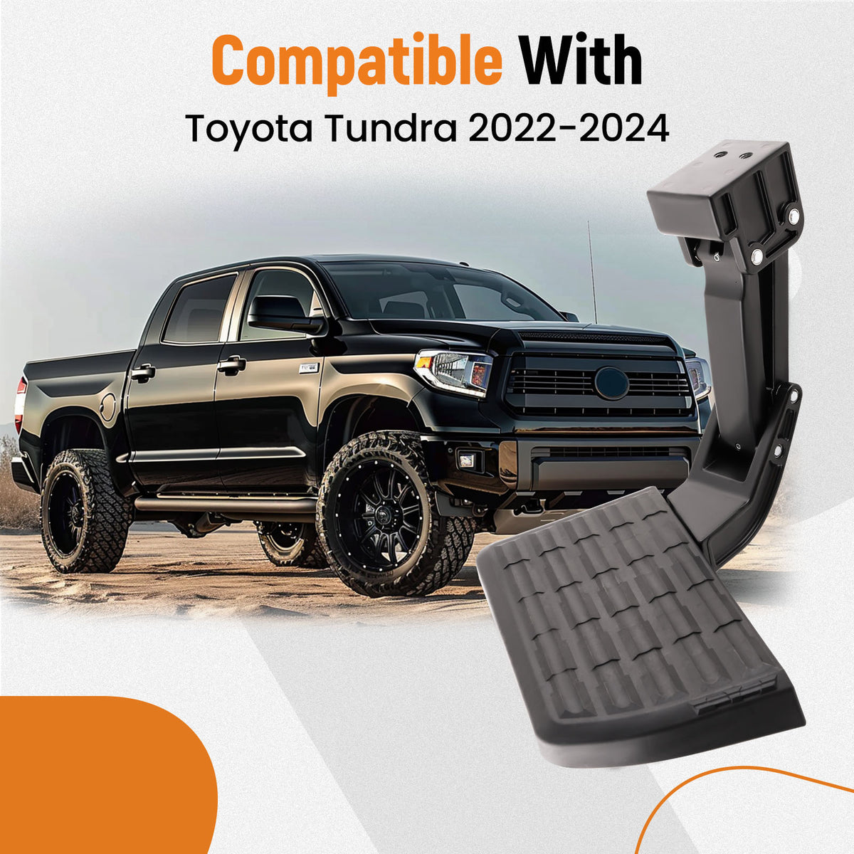 Rear Bed Step PTS30-34000 PT392-34231 compatible For Toyota Tundra 3.4L 2022 2023 2024