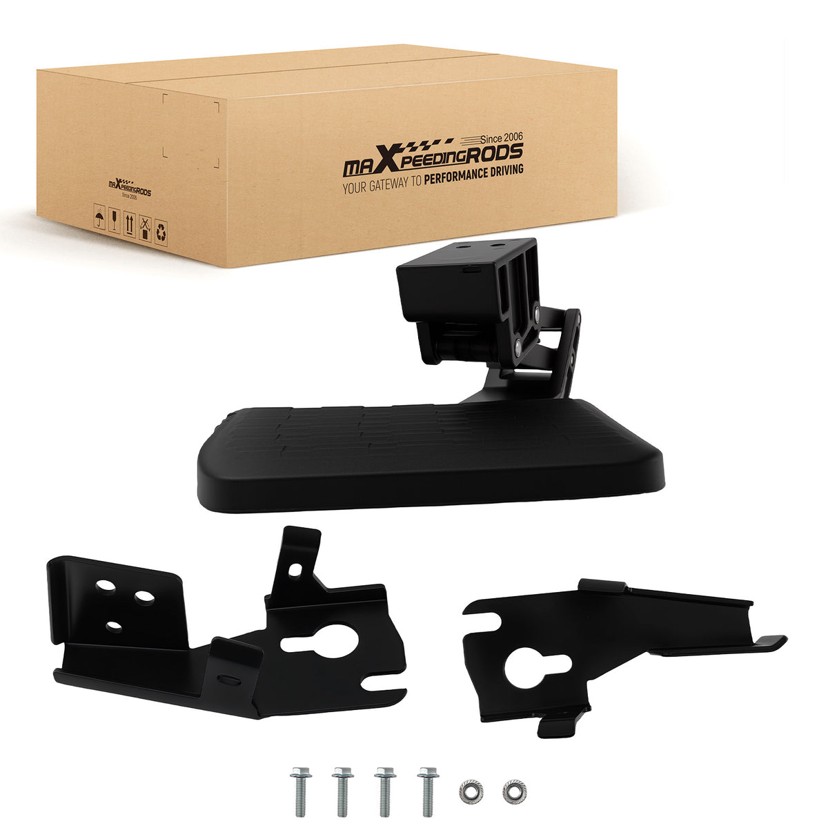 Bed Step compatible For Ford F-250 F-350 Super Duty 2017~2022 75313-01A Black Aluminum
