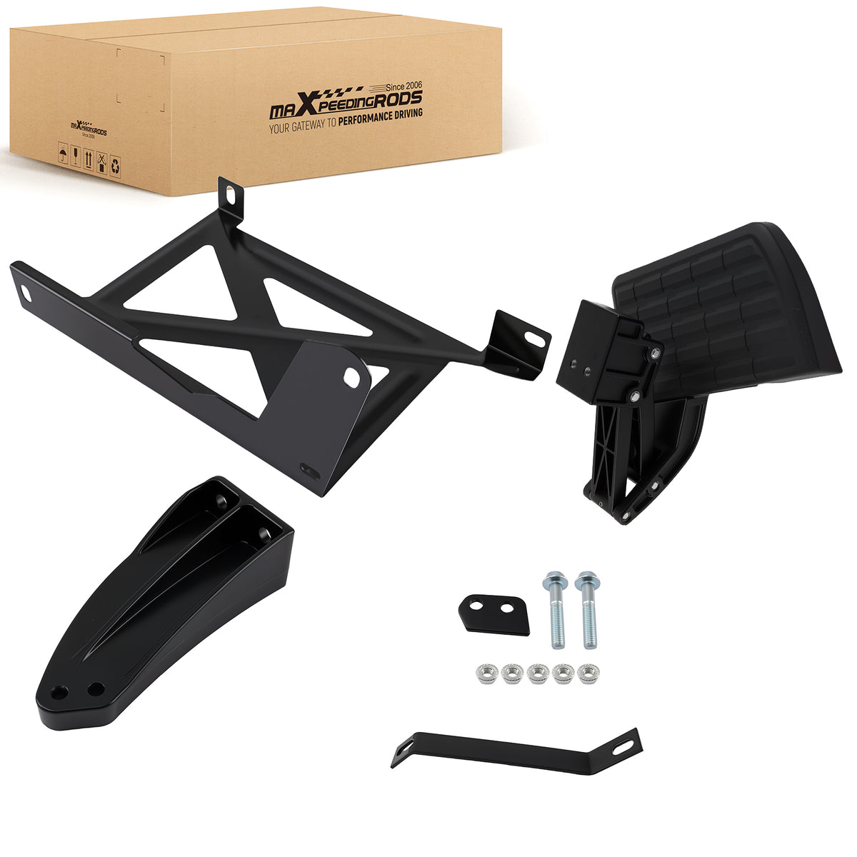 Aluminum Bed Step Kit compatible For Toyota Tundra 2014-2021  V6 V8 PT39234140 Black