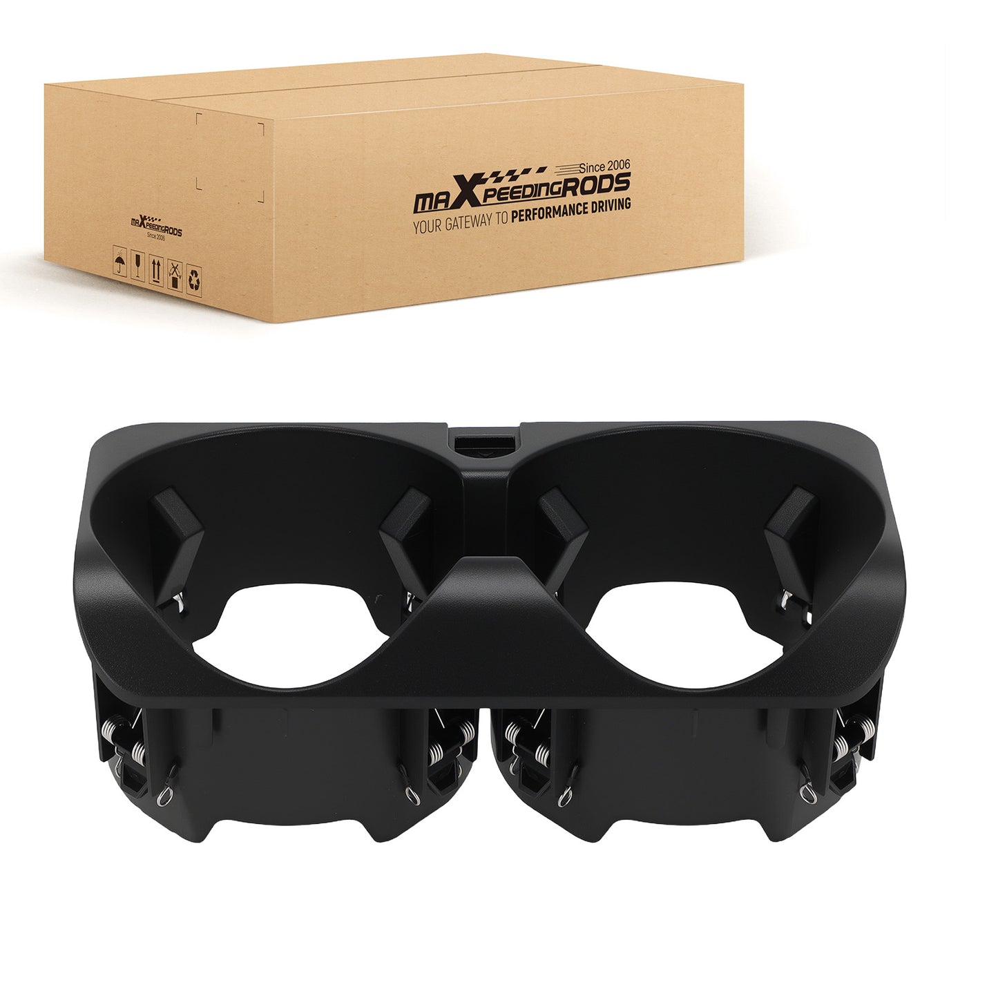 Dual Cup Holder Black compatible for Mercedes-Benz W221 S-Class 2009-2015 A2218130014