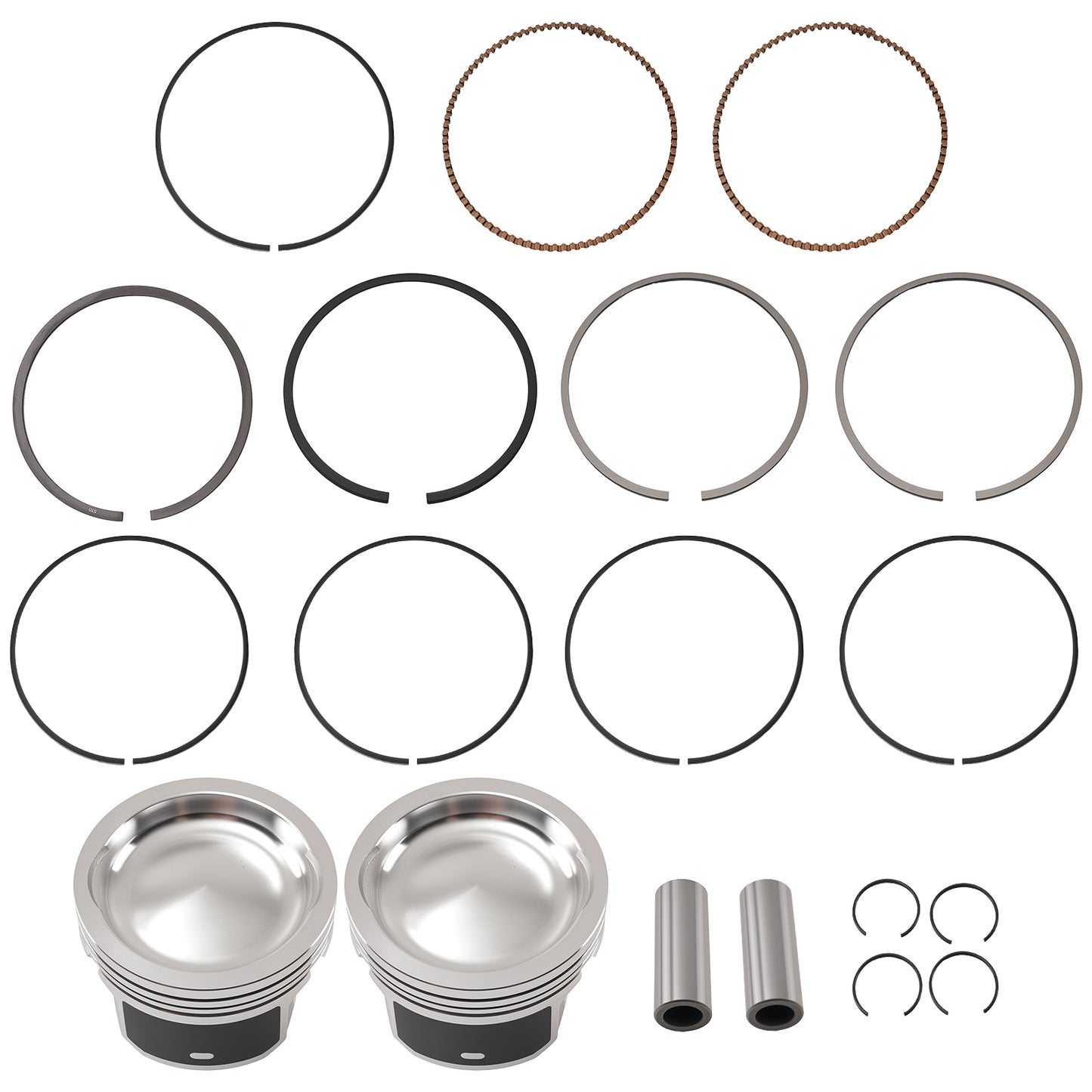 Top End Rebuild Set 80mm Piston W Rings For Polairs RZR 4 S 800 2008 2009 - 2014