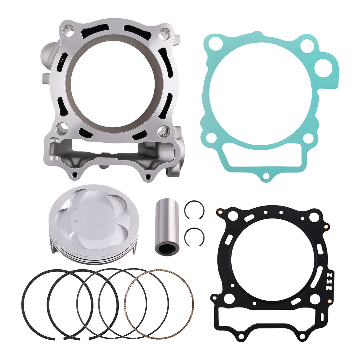 Cylinder Piston Gasket Top End Rebuild Kit Compatible For Yamaha YFZ450R 95mm 2009-2021