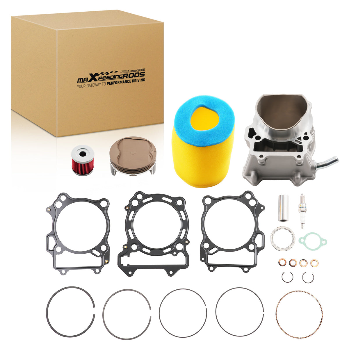 Top End Big Bore Cylinder Piston Gasket Kit compatible For Suzuki DRZ 400 434cc 2000-2015