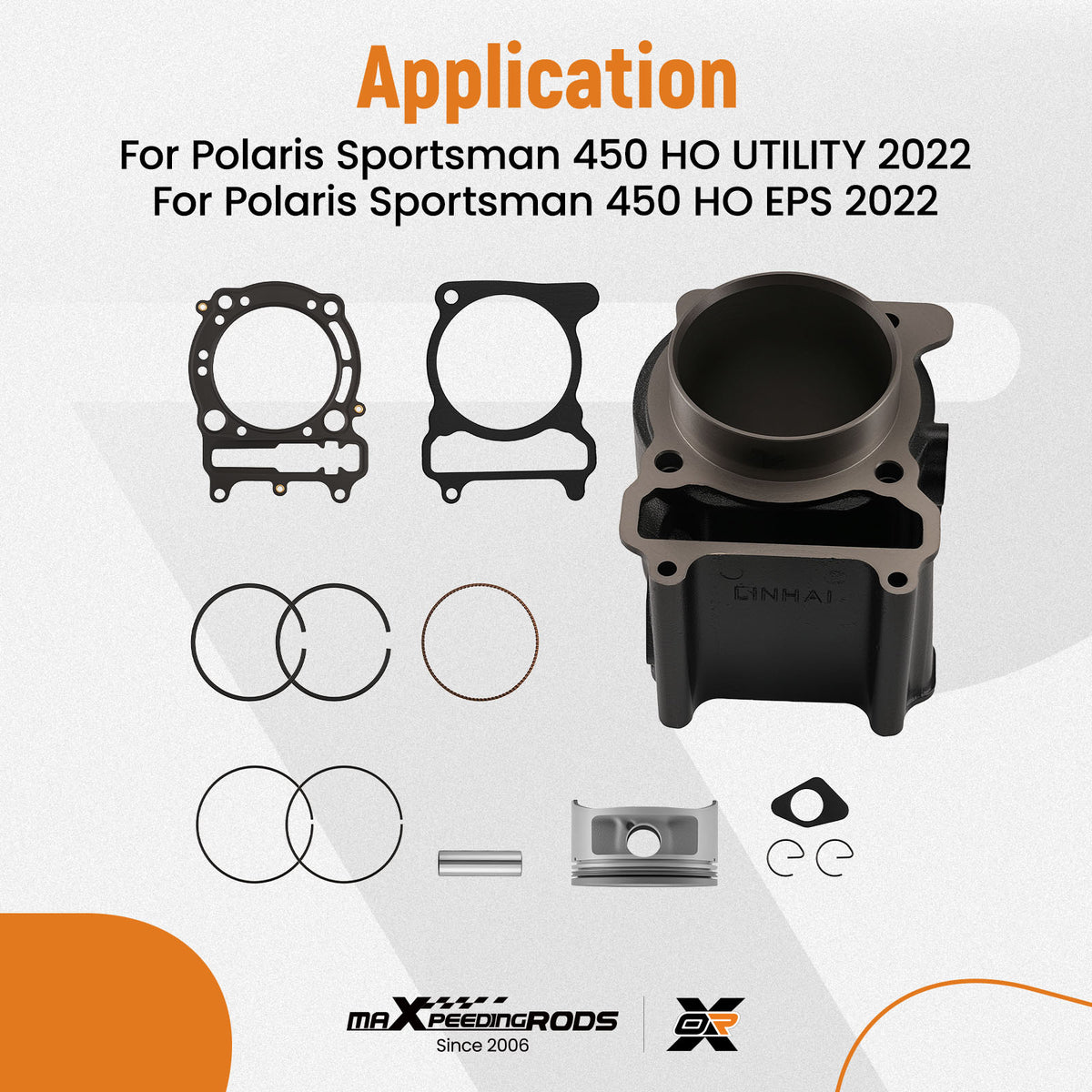 Cylinder Piston Kit For Linhai 400 400cc ATV UTV 80mm Bore Complete Assembly Set