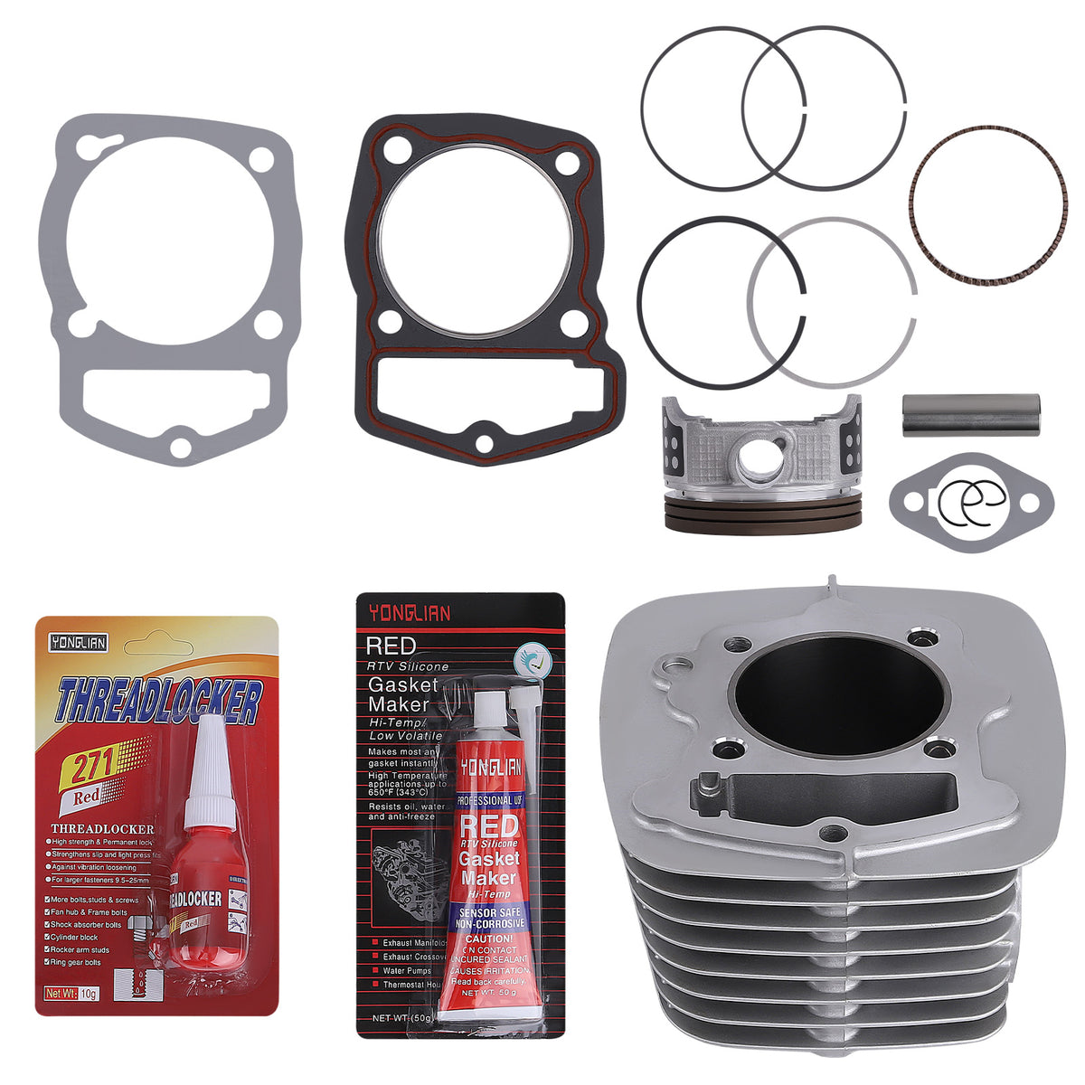 Cylinder Piston Gasket Top End Kit For 2003-2019 compatible For Honda CRF230F CRF230L CRF230M