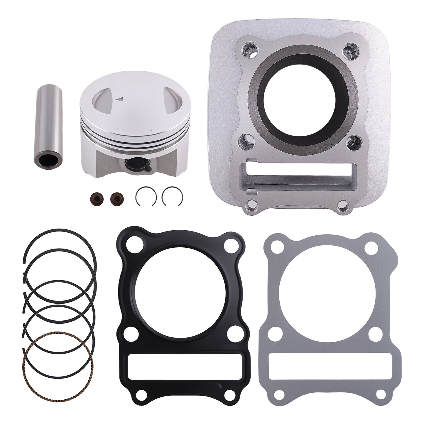 Cylinder Piston Kit compatible For Suzuki DR/GN 125 4T compatible For AC 1982-2001 62mm Bore
