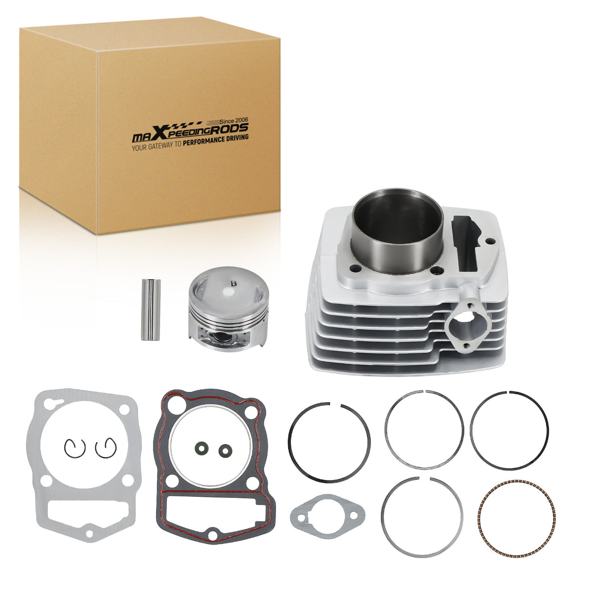 Top End Kit Cylinder Piston Rings Kit New compatible For HONDA CBF200 XR200 XL200 63.5mm