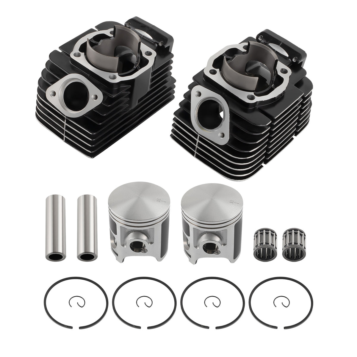 Engine Cylinder Piston Gasket Top End Rebuild Kit compatible For Yamaha RD350 1973-1975