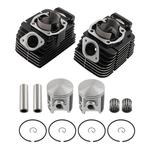 Engine Cylinder Piston Gasket Top End Rebuild Kit compatible For Yamaha RD350 1973-1975