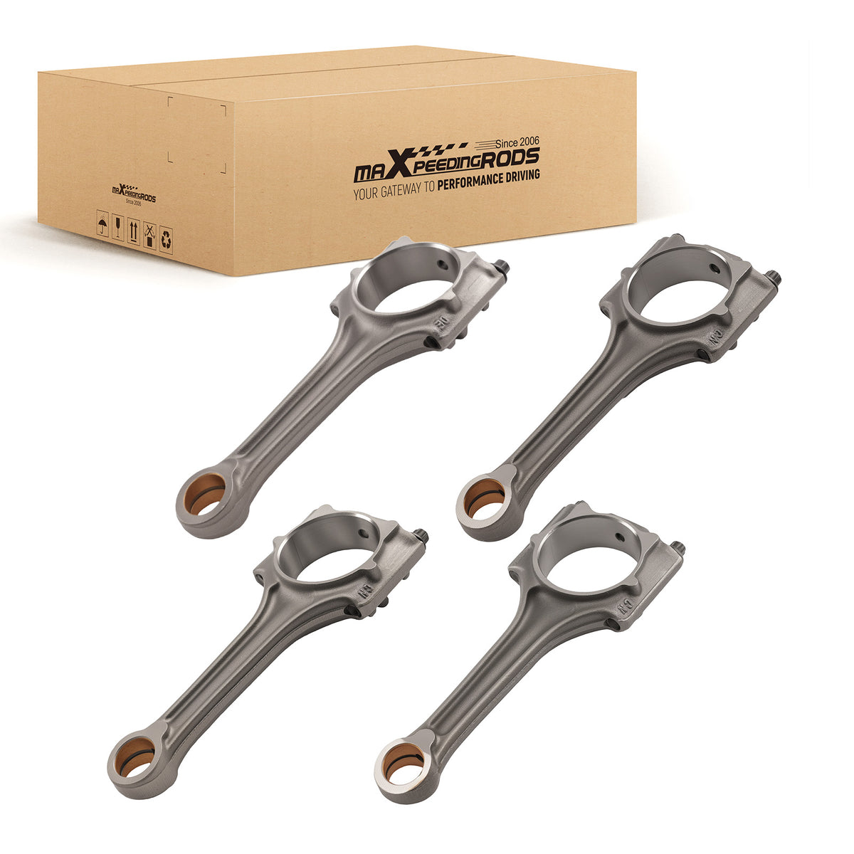 06A198401 4x Connecting Rods 06A198401E compatible For VW Beetle compatible For Audi A4 1.8T 2.0L