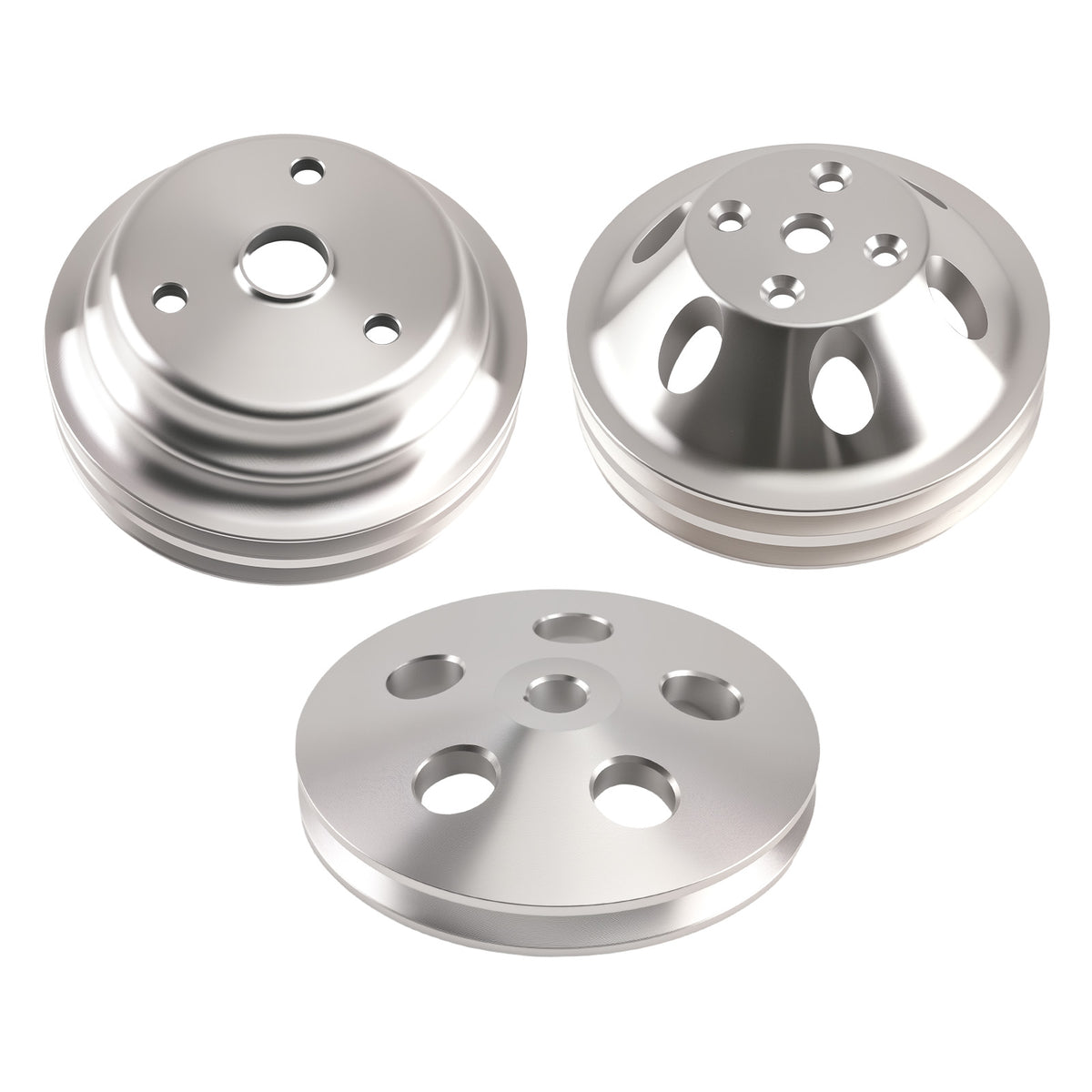 2 Groove Assembly For SBC compatible For GM 265-400 V8 Long Water Pump Style Pre-1984