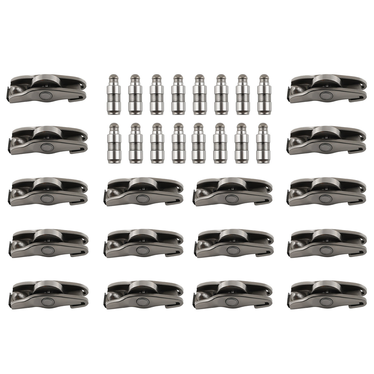 16pcs Exhaust Rocker ArmsHydraulic Lifters Kit Compatible For Audi A3 A4 A6 Q5 TT 2.0T