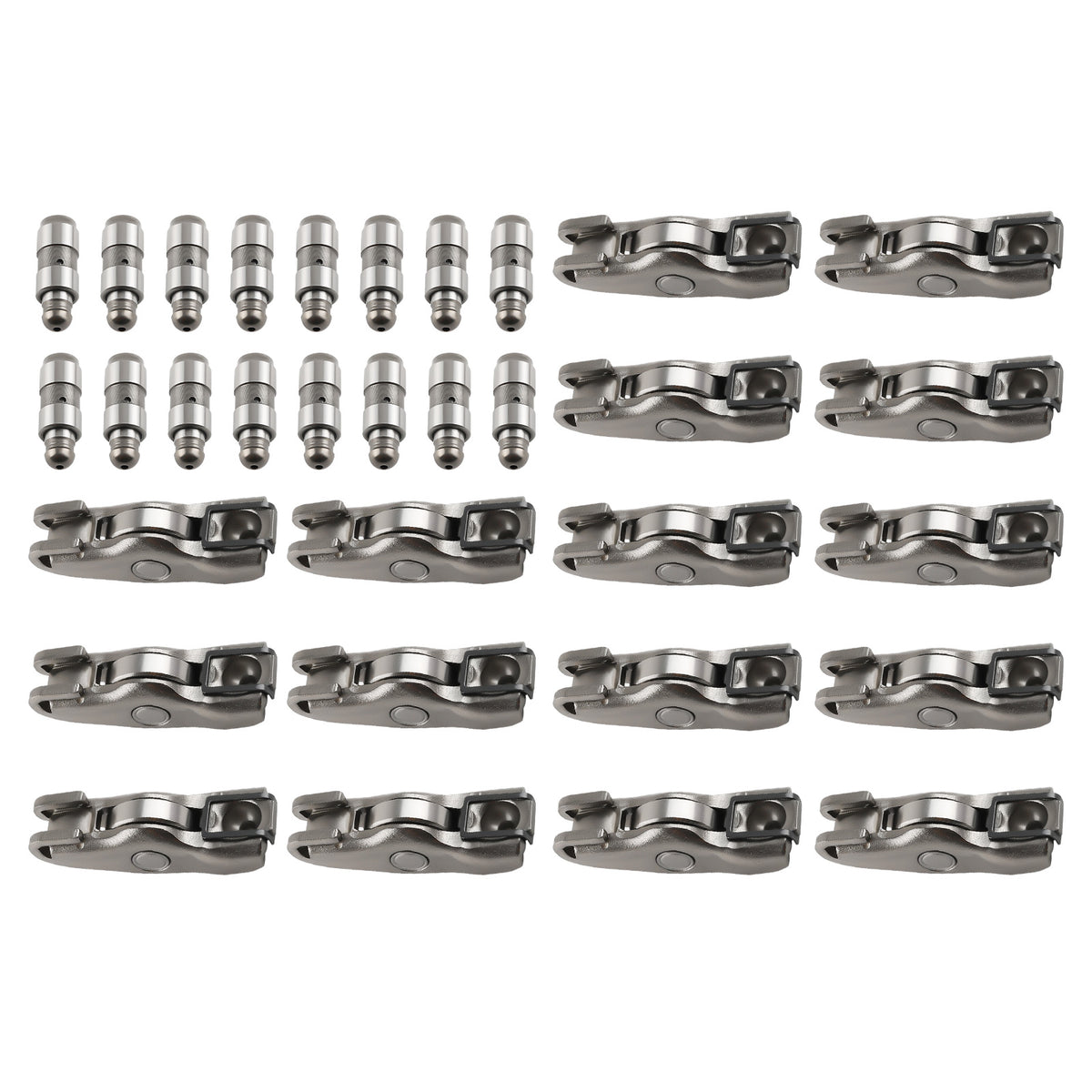 16pcs Exhaust Rocker ArmsHydraulic Lifters Kit Compatible For Audi A3 A4 A6 Q5 TT 2.0T