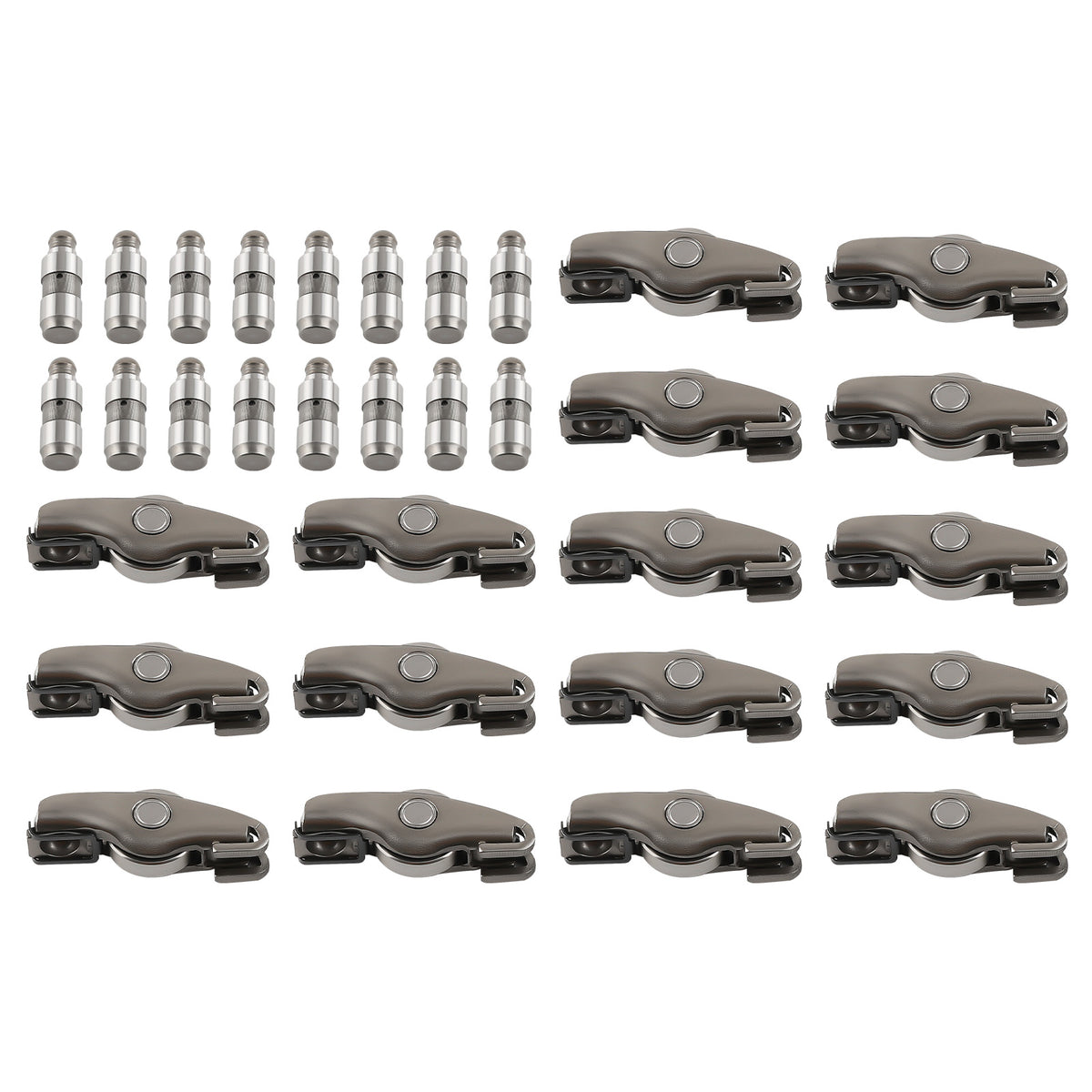 16pcs Exhaust Rocker ArmsHydraulic Lifters Kit Compatible For Audi A3 A4 A6 Q5 TT 2.0T