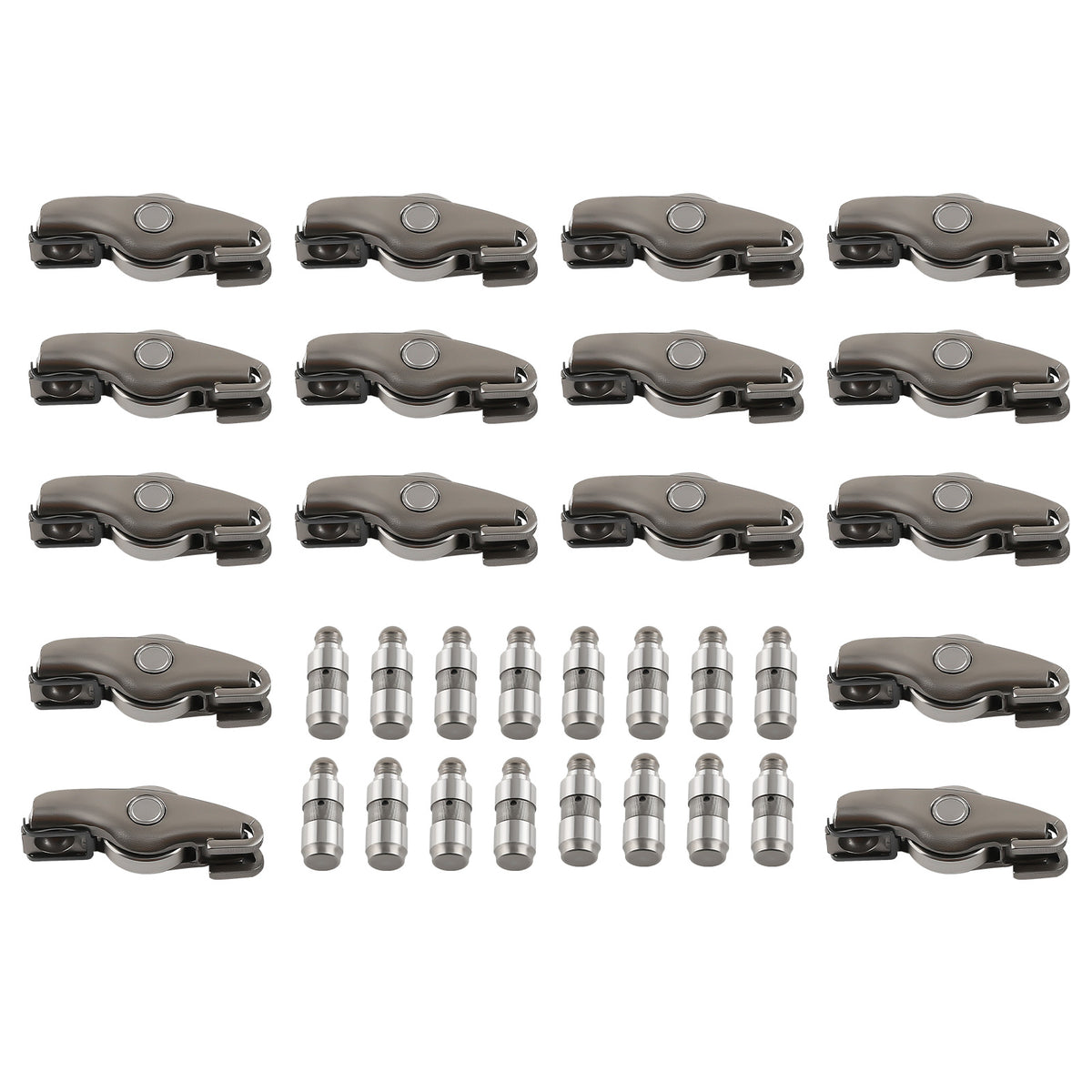 16pcs Exhaust Rocker ArmsHydraulic Lifters Kit Compatible For Audi A3 A4 A6 Q5 TT 2.0T