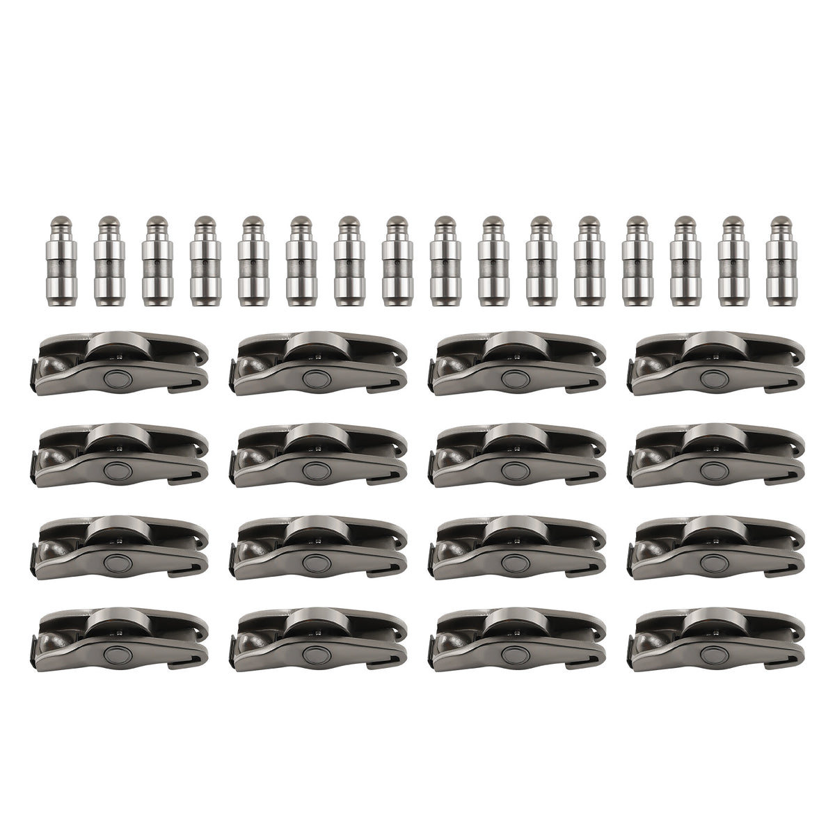 16pcs Exhaust Rocker ArmsHydraulic Lifters Kit Compatible For Audi A3 A4 A6 Q5 TT 2.0T