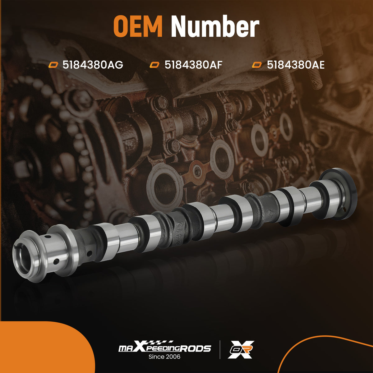 Intake Camshaft Right Side compatible For Chrysler Jeep Dodge Ram 3.6L 2011-2018 5184380AG